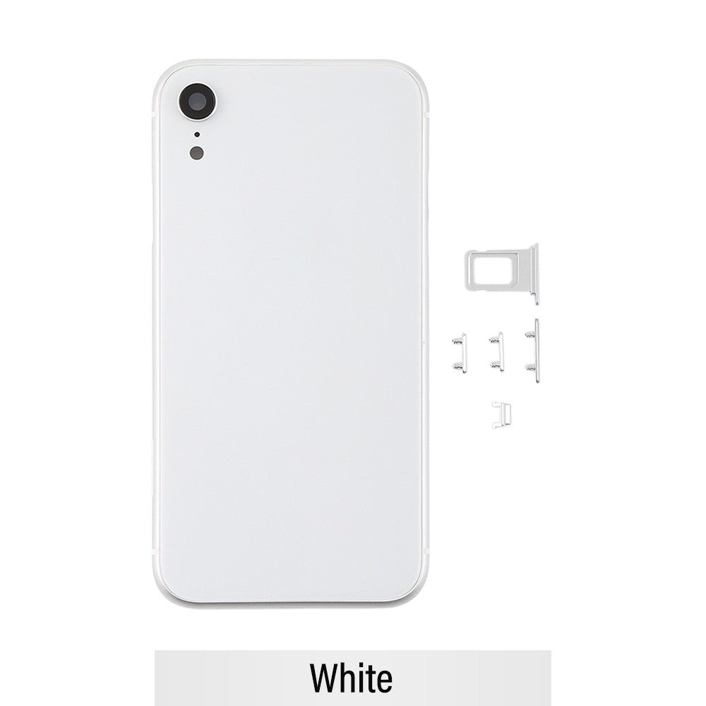 Rear Housing for iPhone XR (NO LOGO)-White Rear Housing for iPhone XR (NO LOGO)-White